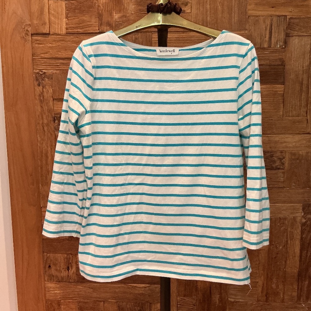 Kettlewell 3/4 sleeve Breton striped tee